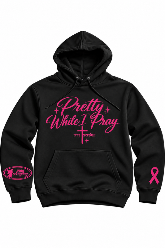 Pretty While I Pray Oversized HeavyWeight Hoodie
