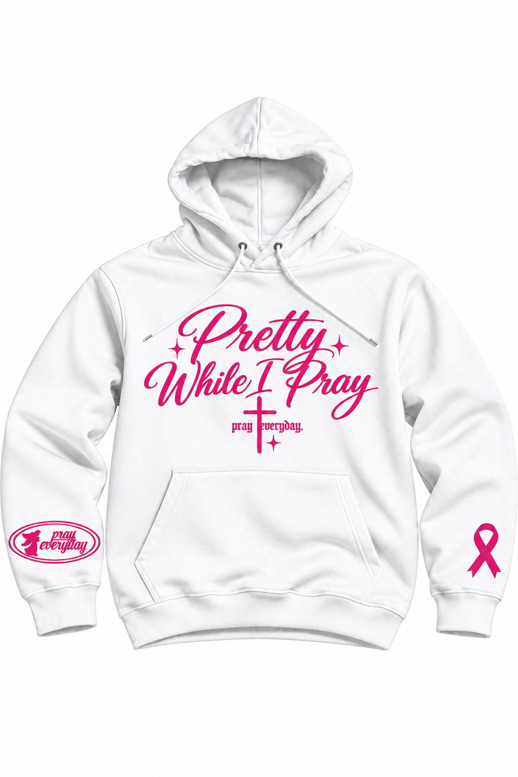 Pretty While I Pray Oversized HeavyWeight Hoodie