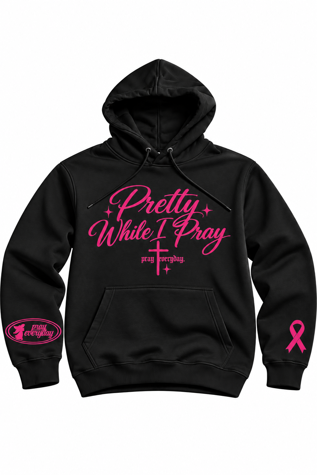 Pretty While I Pray Oversized HeavyWeight Hoodie