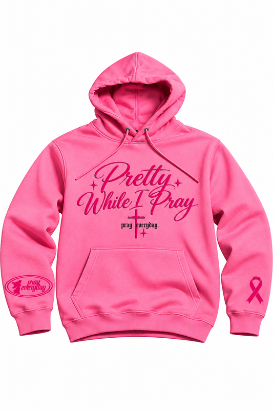 Pretty While I Pray Oversized HeavyWeight Hoodie